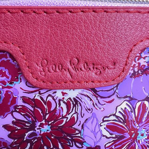 Lilly Pulitzer Printed IN THE WILD FLOWERS ZIP POUCH‎ Cosmetic Travel GWP NWOT - Picture 5 of 8